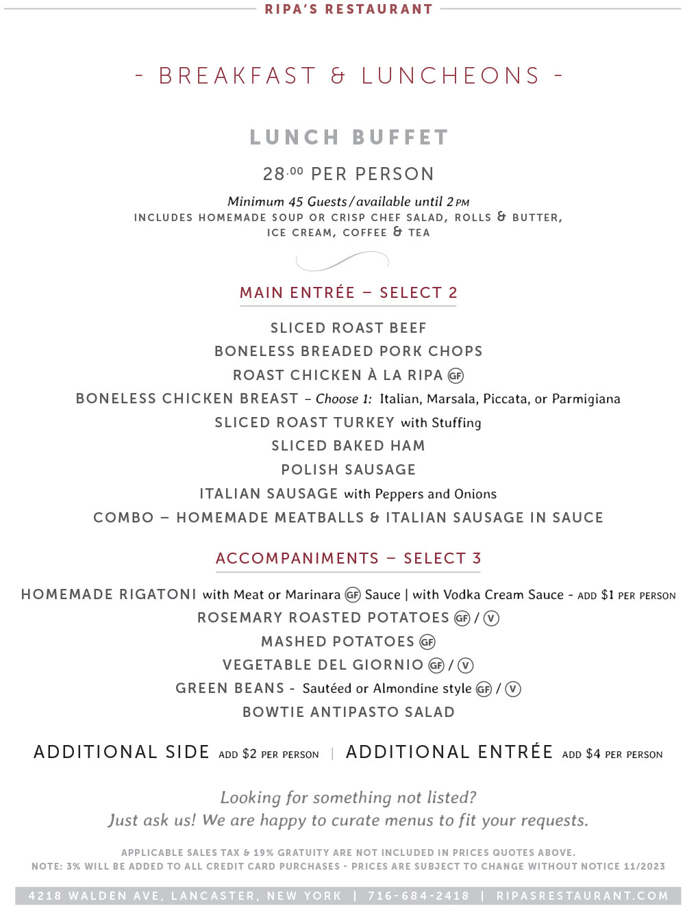 Breakfast & Luncheon Menu 4