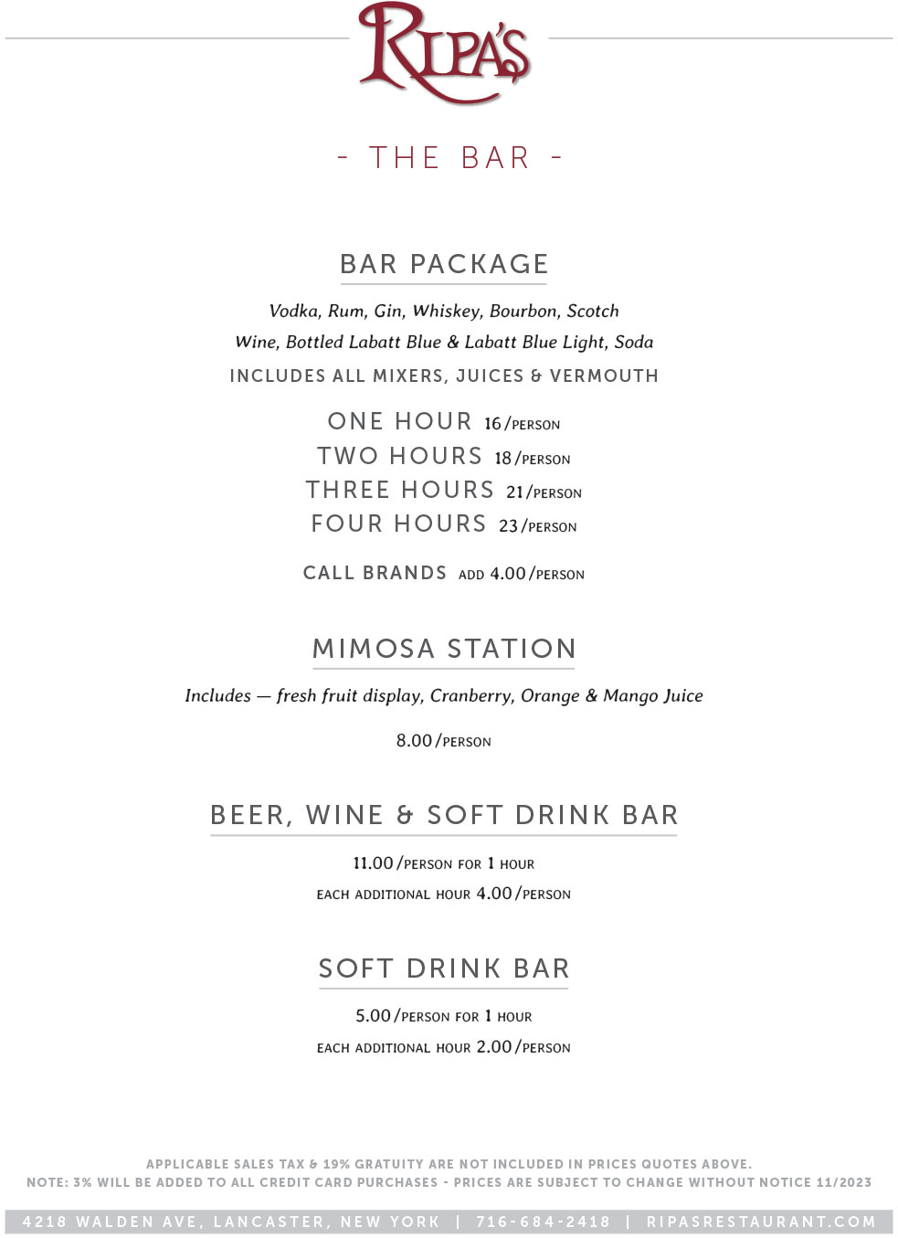 Breakfast & Luncheon Menu 5